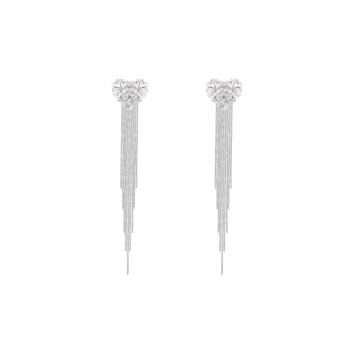 Серьги Peach Tea с цирконием женские