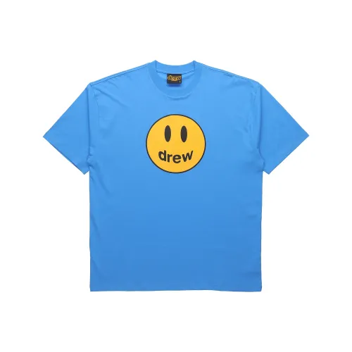 Drew House Smiley Collection Синяя Унисекс Футболка