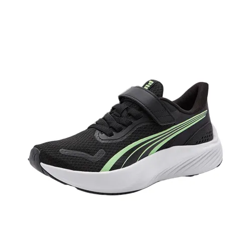 PUMA Pounce Lite Детская беговая обувь Низкий топ Черный Школьный возраст