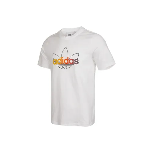 Adidas Originals Комплект с короткими рукавами T-Shirt Мужской Белый