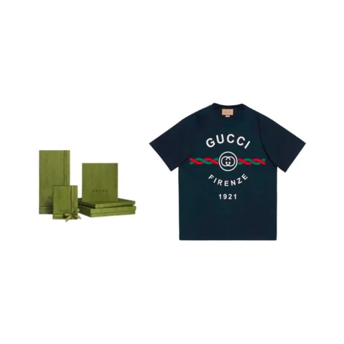 GUCCI Рубашка Мужская Набор в Коробке Темно-Синий