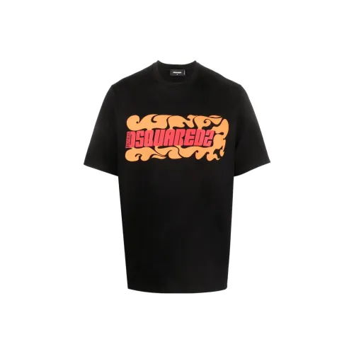 DSQUARED 2 Черные Мужские T-Рубашки