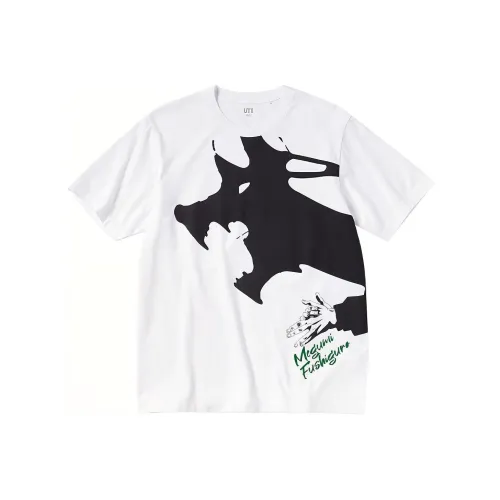 UNIQLO Белая унисекс футболка