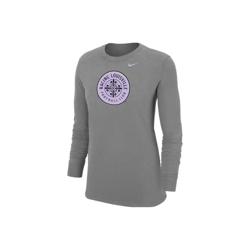 Nike Светло-серые Мужские T-рубашки