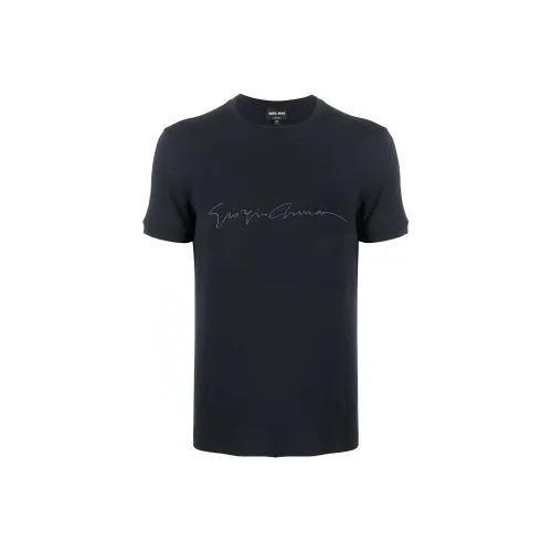 GIORGIO ARMANI Blue Мужская T-рубашка