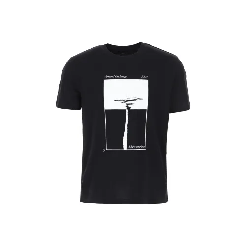 EMPORIO ARMANI Мужские черные футболки