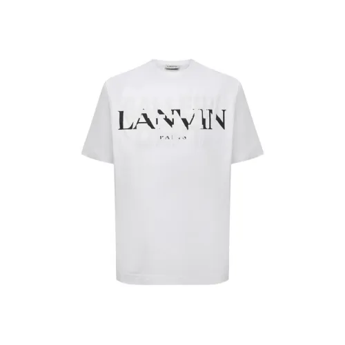Lanvin Белая Мужская T-Рубашка
