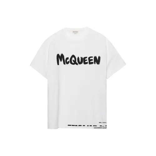 Alexander McQueen Белая Мужская T-Рубашка