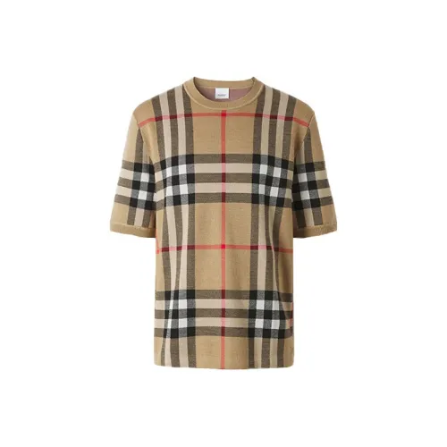 Burberry Бежевые Мужские T-рубашки