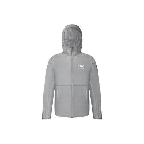 FILA Фитнес Синий Туманно-серый GY Мужские Куртки