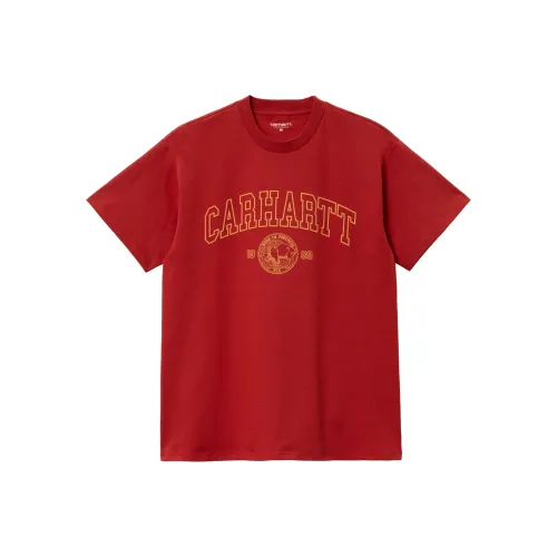 Carhartt WIP Red Men's T-Shirts Кархарт WIP Красный Мужские Футболки