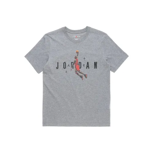 Джордан Flying Man Серый Мужской T-Рубашки