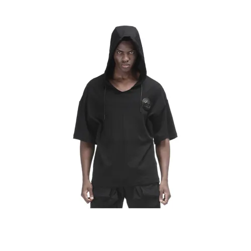 NORVINCY Комфортный и дышащий отводящий пот 100% хлопок короткий рукав мужская футболка