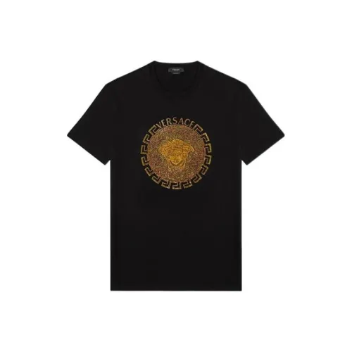 VERSACE Мужские черные T-рубашки