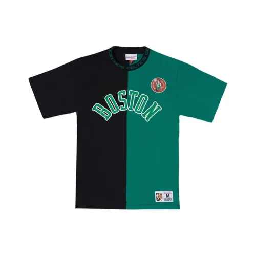 MITCHELL NESS T-Shirt Унисекс Зеленый Черный