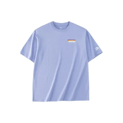Anta Фиолетовый Мужской T-Рубашки