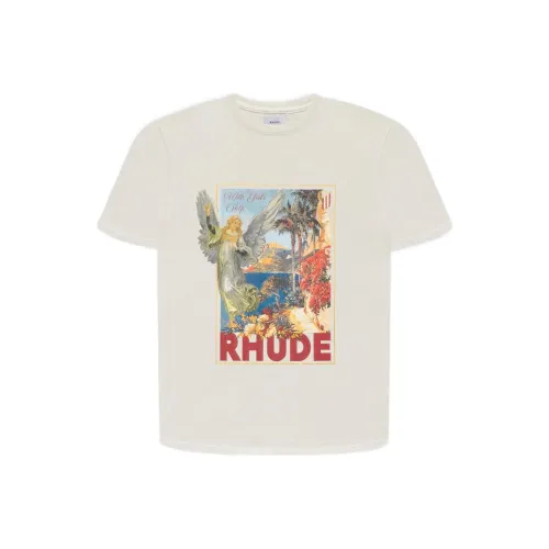 Rhude Экрю Унисекс Т-рубашка