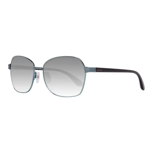 ELLE Металл Бабочка Солнцезащитные очки Женские Синий Черный