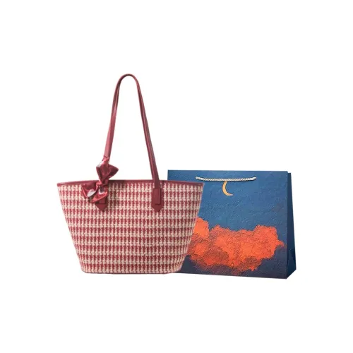 AIERSHENTE ПУ (полиуретан) Сумка Стандартная Женская Гусиная лапка Красный