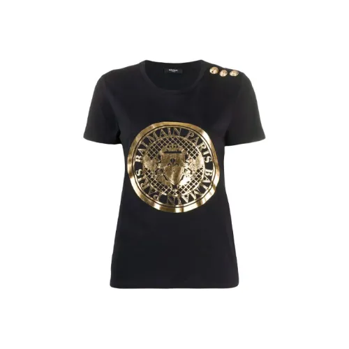 BALMAIN Мужские черные T-рубашки