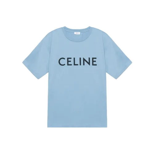 Celine Синий Мужской T-Рубашки