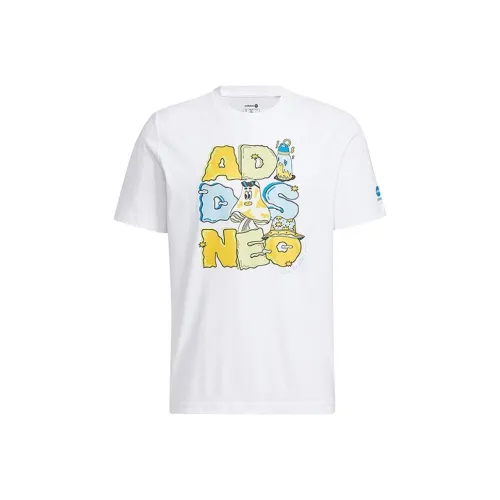 ADIDAS NEO Белый Мужской T-Рубашки