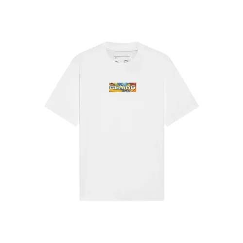 LINING Sports Fashion Collection Стандартный белый Унисекс Футболка