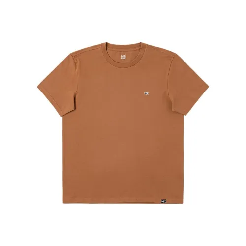 Lee Коричневая Унисекс Футболка