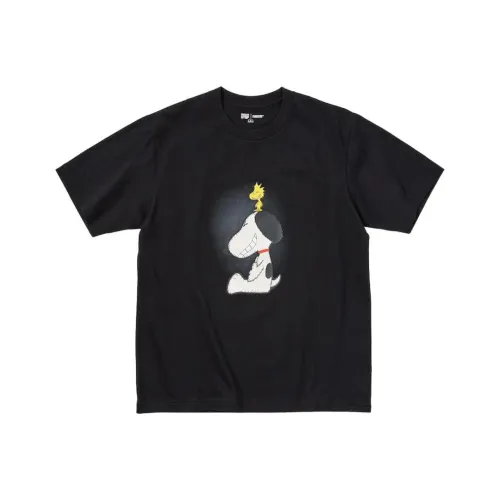 UNIQLO X PEANUTS T-Shirt Унисекс Черный
