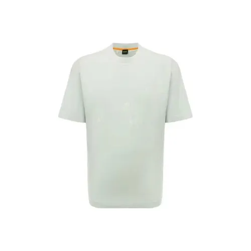 Hugo Boss SS23 T Рубашка Мужская Светло-Серый