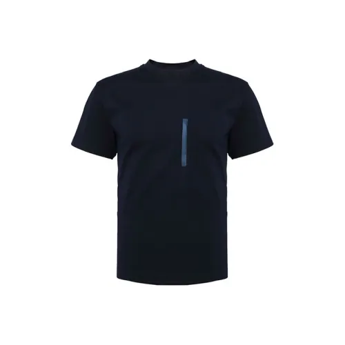 PRADA Темно-синие мужские футболки T