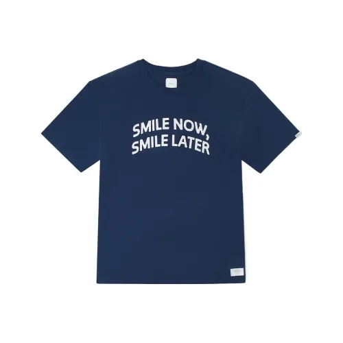 Vans Just Smile T-Shirt Темно-синий Унисекс