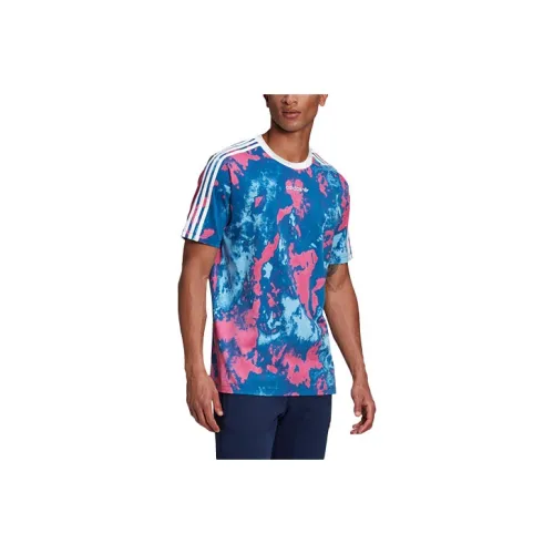 Adidas Originals T-Shirt Мужской Розовый Синий
