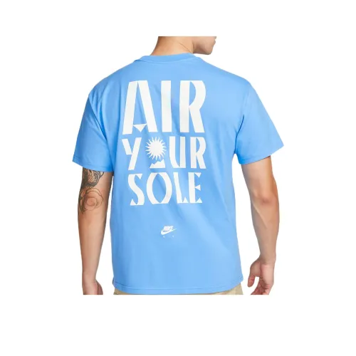 Nike Blue Men's T-Shirts Найк Синий Мужские Футболки