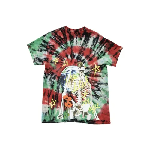 TRAVIS SCOTT Красный зеленый Унисекс Футболка
