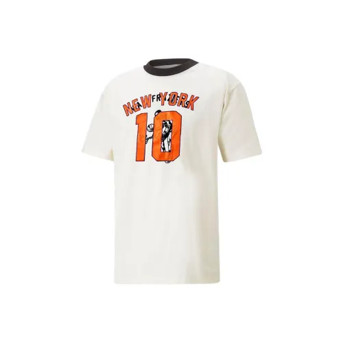 PUMA Рукав с оборванным плечом T-рубашка Мужская Белая