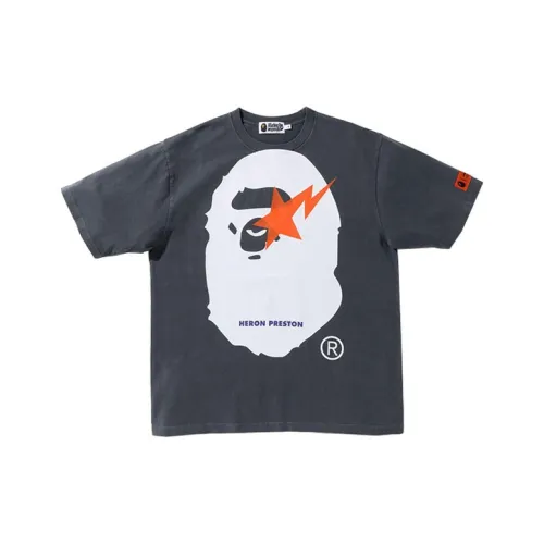 A BATHING APE Bape X HERON PRESTON Co Branded Унисекс T-рубашки