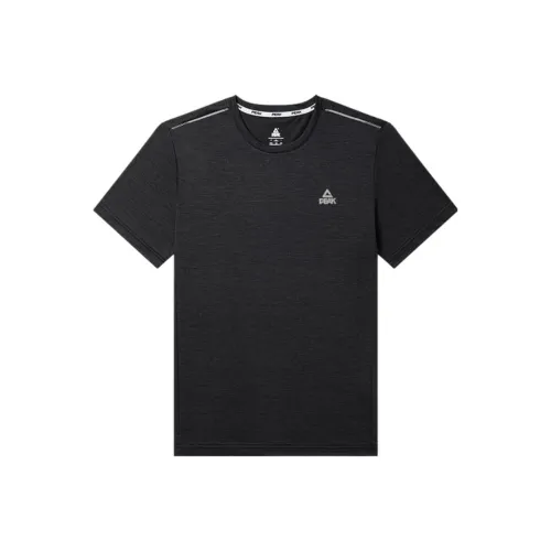 PEAK Черный с меланжевым серым Мужская T-рубашка