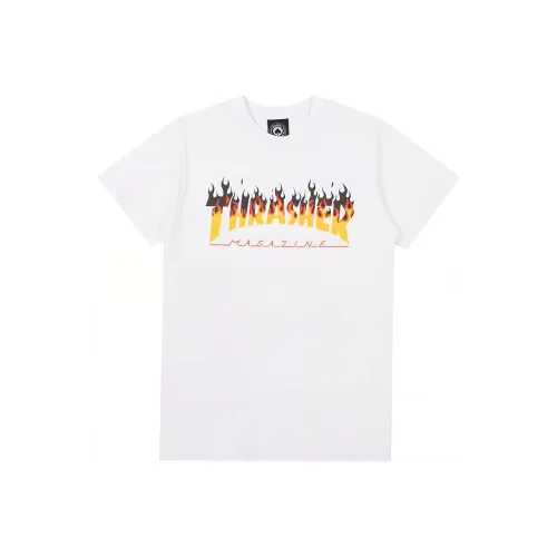Thrasher T-Shirt US Version Unisex White