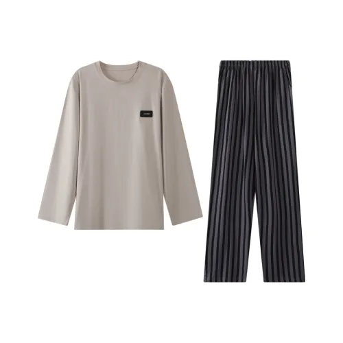 Huggy Kissy Пижамный комплект Мужской Светло-Кофейный