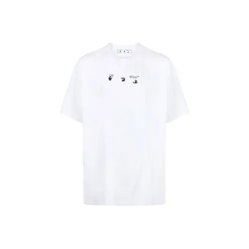 Off Белый SS21 Белый Мужская T-Рубашка