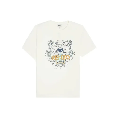 KENZO Classic Tiger Head Белый Мужской T-Рубашка