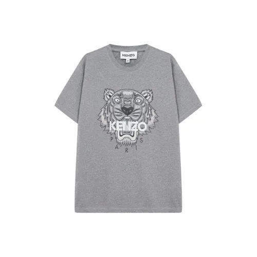 KENZO Classic Tiger Head Серый Мужской T-Рубашки