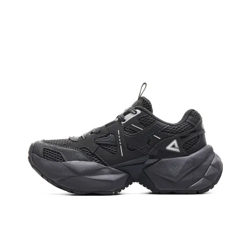 PEAK Амортизаторы Shock противоскользящие устойчивые к истиранию низкий топ кэжуал женские черный серый