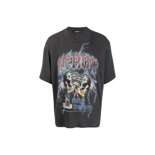 DSQUARED 2 Черные Мужские T-Рубашки