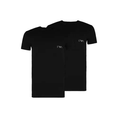 EMPORIO ARMANI T-рубашка мужская 2 упаковки черный