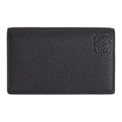 LOEWE Мужской держатель для карт из телячьей кожи черный