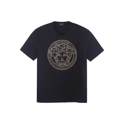 VERSACE Мужские черные T-рубашки