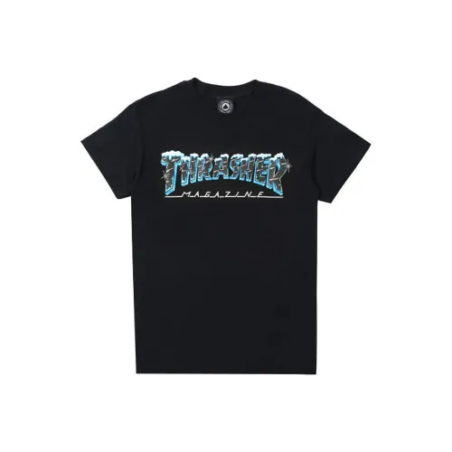 Thrasher Черная Унисекс Футболка