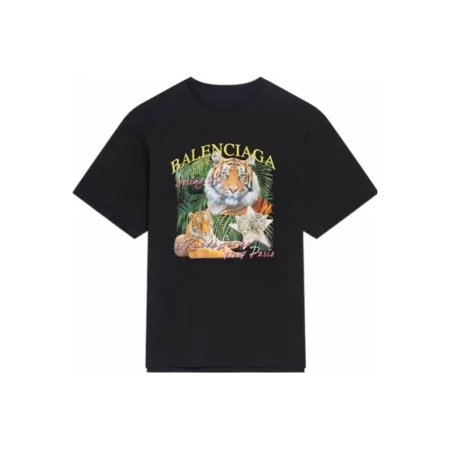 Balenciaga Мужские черные футболки